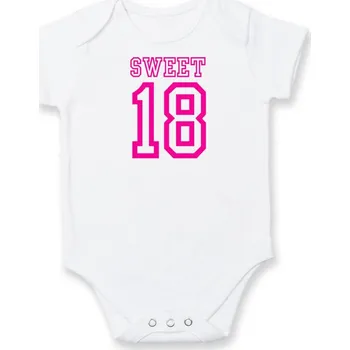 Kojenecký body Sweet 18 - Body kojenecké s krátkým rukávem - Krátký r. 12-18 měs ( Bílá )