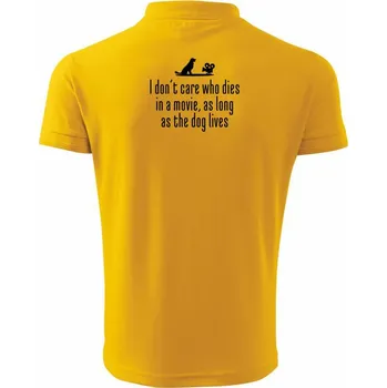 Pánská košile i dont care - dog - Polokošile pánská Pique Polo 203 - XL ( Žlutá )