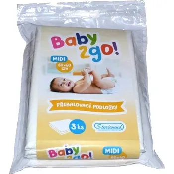 Přebalovací podložka Jednorázová přebalovací podložka BABY2GO 60x60cm Steriwund 3ks