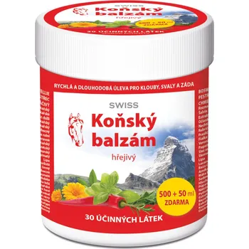 Masážní přípravek SWISS Koňský balzám hřejivý