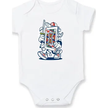 Kojenecké oblečení Karťák - Body kojenecké s krátkým rukávem - Krátký r. do 3 měs ( Bílá )