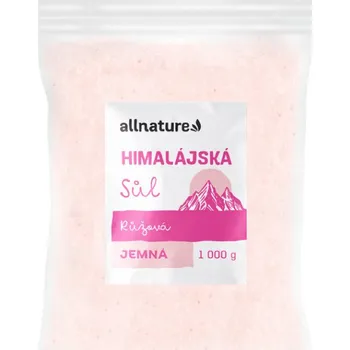 Přisada na vaření a pečení Allnature Himalájská sůl růžová jemná 1 kg