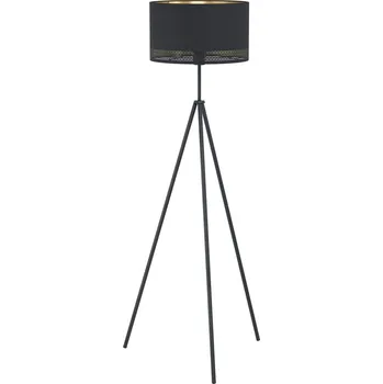 Stojací lampa Eglo Esteperra 99279 1xE27 40W černá/zlatá