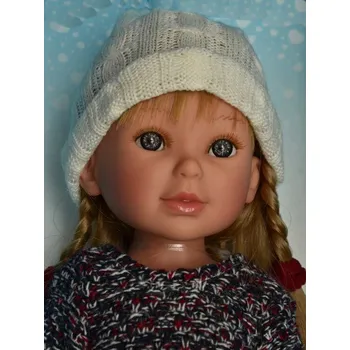 Panenka Realistická panenka Paulína v pletených šatech od firmy Vestida de Azul (Paulina - 33 cm)