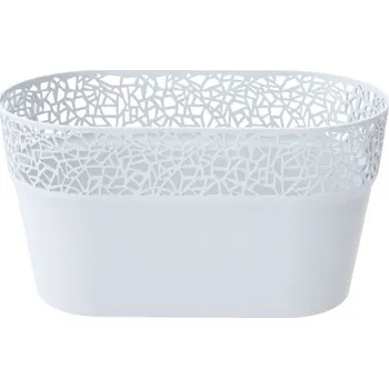 Květináč Květináč s krajkou DTRE 27,5 cm - Ledově šedý