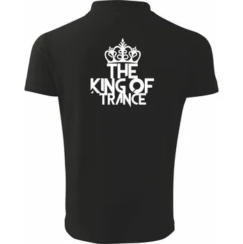 Pánská košile King of Trance - Polokošile pánská Pique Polo 203 - 4XL ( Černá )