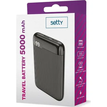Powerbanka SETTY GSM106101 powerbanka MXPB-01 5000mAh 5V GSM106101