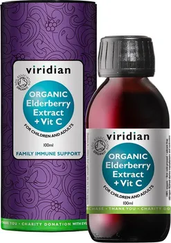 viridian Elderberry Extract + vitamin C Bio 100 ml