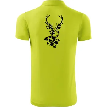 Pánská košile Jelen z listů - Polokošile Victory sportovní (dresovina) - M ( Limetková )