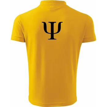 Pánská košile Psychologie znak - Polokošile pánská Pique Polo 203 - 4XL ( Žlutá )