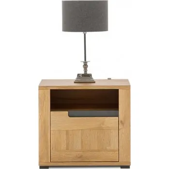 Noční stolek Noční stolek Memphis (levý) - dub granson/grafit