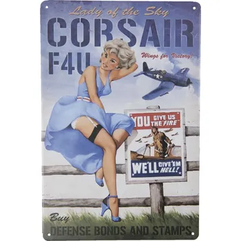 Plechová cedule Nástěnná kovová cedule Corsair - 20*30 cm