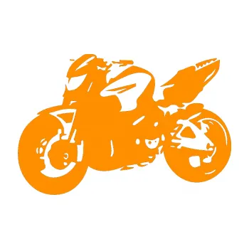 Samolepící dekorace SAMOLEPKA Motorka 041 levá road racing (06 - oranžová) NA AUTO, NÁLEPKA, FÓLIE, POLEP, TUNING, VLASTNÍ TEXT, TISK, AUTOSAMOLEPKY.cz, POLEPY, OBRÁZEK, LOGO, SAMOLEPKY