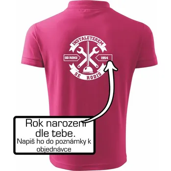 Pánská košile instalatérem se rodíš - Polokošile pánská Pique Polo 203 - 4XL ( Purpurová )