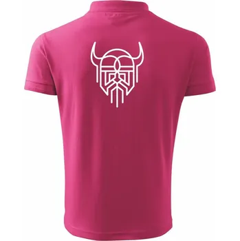 Pánská košile Viking logo - Polokošile pánská Pique Polo 203 - 2XL ( Purpurová )