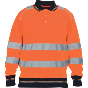 pracovní mikina Cerva KNOXFIELD HI-VIS Reflexní polo mikina oranžová 3XL 0306007190006