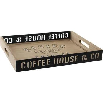 Podnos "COFFEE HOUSE" 40x29x7cm/dřevo