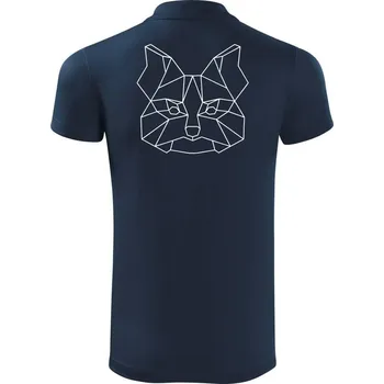 Pánská košile Jorkšírský teriér - Geometrie - Polokošile Victory sportovní (dresovina) - L ( Námořní modrá (velmi tmavá - téměř černá) )