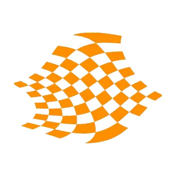 Polep vozidla SAMOLEPKA Šachovnice 031 (06 - oranžová) NA AUTO, NÁLEPKA, FÓLIE, POLEP, TUNING, VLASTNÍ TEXT, TISK, AUTOSAMOLEPKY.cz, POLEPY, OBRÁZEK, LOGO, SAMOLEPKY