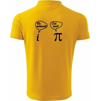 Pánská košile Be rational! Get real! - Polokošile pánská Pique Polo 203 - 3XL ( Žlutá )