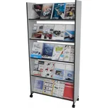 Regál na propagaci 20xA4 Šedý