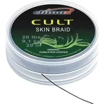 Potahovaná návazcová šňůra Climax Cult Skin Braid 15m camou green - 20lb