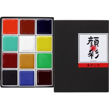 Speciální výtvarná barva Sada japonských akvarelových barev Gansai, 12 ks