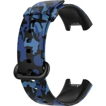 eses Silikonový řemínek pro Xiaomi Redmi Watch 2 Lite - Vzorovaný, černo modrý