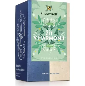 Čaj Sonnentor Štěstí je žít v harmonii - bylinný čaj 27g