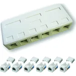 Datacom Datová šestizásuvka na omítku