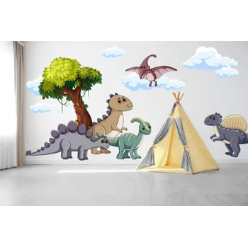 Samolepící dekorace Samolepka na zeď Dinosauři - M