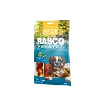 Pamlsek pro psa Pochoutka RASCO Premium 3 tyčinky bůvolí obalené kachním masem 140g