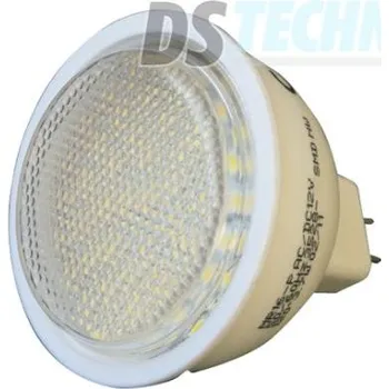 Žárovka DS Technik LED 48SMD MR16 - 2,5W reflektorová LED žárovka 12V s paticí MR16, 205lm Barva: Bílá studená