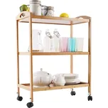 Servírovací vozík MARSEL lakovaný bambus přírodní