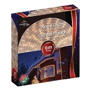 LED páska Vánoční světelný řetěz, 144 LED WHITE 6m - venkovní