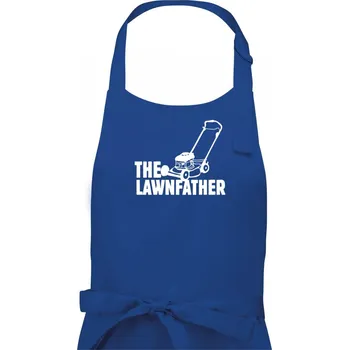 Kuchyňská zástěra The Lawnfather - Pánská zástěra na vaření - Univerzální velikost ( Královská modrá )