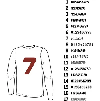 Potisk textilu 20-25cm čísla 10-99 (Barvu potisku uvádějte do poznámky při objednání.Děkujeme)