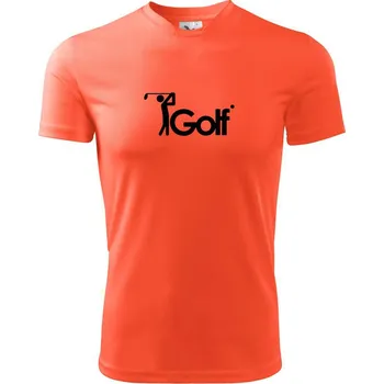 Pánské tričko Golfista - Pánské triko Fantasy sportovní (dresovina) - M ( Neonově oranžová )