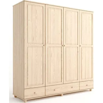 Šatní skříň Skříň z masivu BIANCA Vigo kombinovaná Barevné provedení: Ořech 22-74