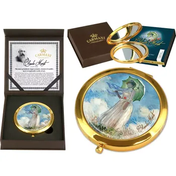 Kosmetické zrcátko Carmani® Carmani - Kosmetické zrcátko C. Monet, Žena se slunečníkem - 7 cm