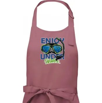 Kuchyňská zástěra Enjoy Under Water - Dámská zástěra na vaření - Univerzální velikost ( Starorůžová )