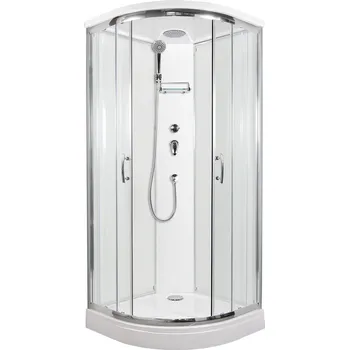ARTTEC BRILIANT 90 x 90 cm - Sprchový box model 1 Strop grape sklo 5 let záruka + stěrka na sklo zdarma