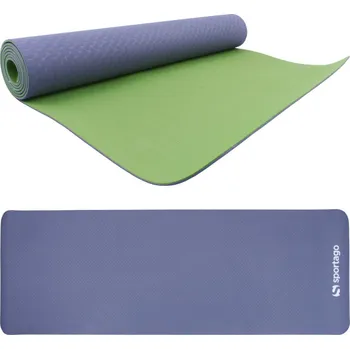 podložka na cvičení Podložka na cvičení Sportago TPE Yoga dvouvrstvá 173x61x0,4 cm, šedá