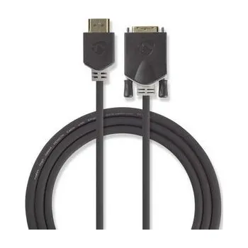Video kabel HDMI™ Kabel | Konektor HDMI ™ | DVI-D 24+1 Zástrčka | 1080p | Pozlacené | 2.00 m | Přímý | PVC | Antracit | Box s Okénkem a eurozá