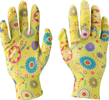 Pracovní rukavice Extol Premium Rukavice zahradní nylonové polomáčené v nitrilu