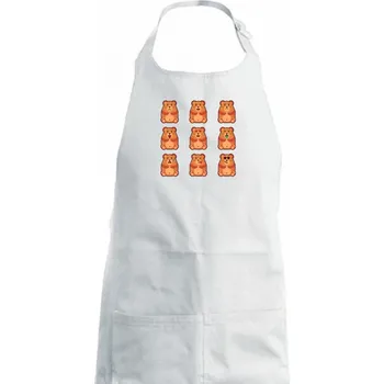 Kuchyňská zástěra Nálady křečka - Dámská zástěra na vaření - Univerzální velikost ( Bílá )