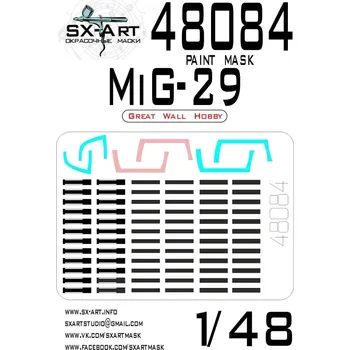 Plastikový model SX-ART 1/48 MiG-29 Painting mask (GWH)