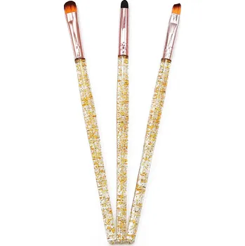 Kosmetický štětec Exmon Sada štětců na oční stíny 3ks Barva: žlutá