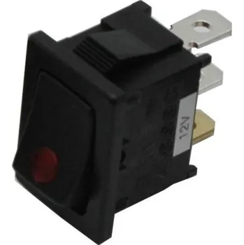 LED páska PRIMECOOLER LED Rocker Switch Square Red - obdélníkový spínač