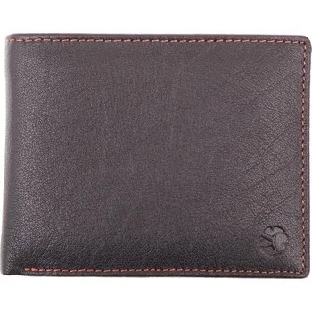 Peněženka Pánská kožená peněženka Segali 614538 černá koňak